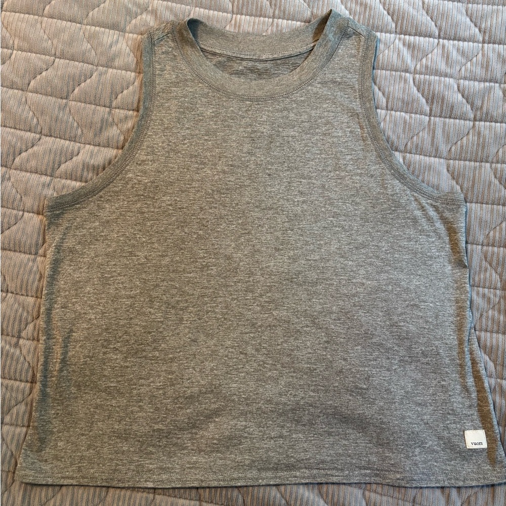 Vuori Energy Heather Gray Tank Top
